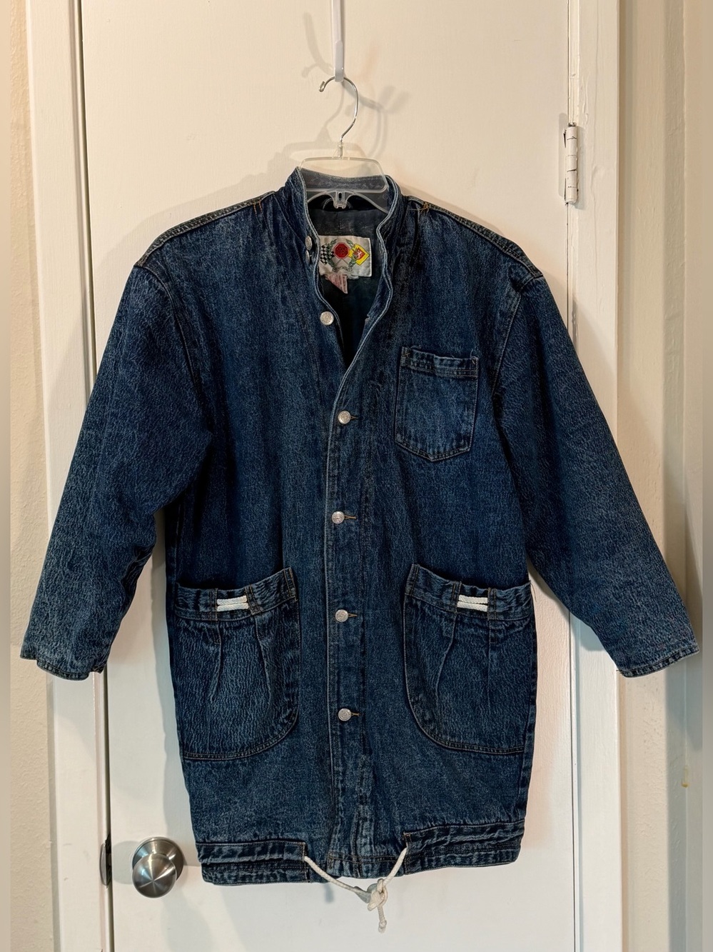 Vintage Women's Dark Blue Denim Jacket - Don’t Stop Sportswear